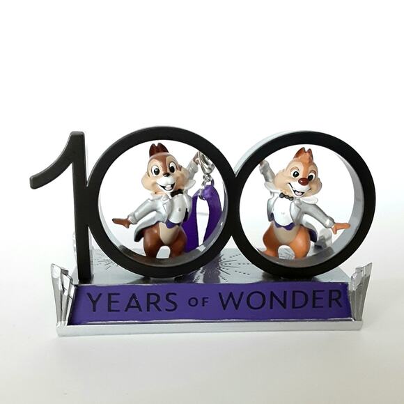 Disney Parks 100 Years of Wonder Chip and Dale Christmas Ornament Walt Disney - Picture 7 of 7